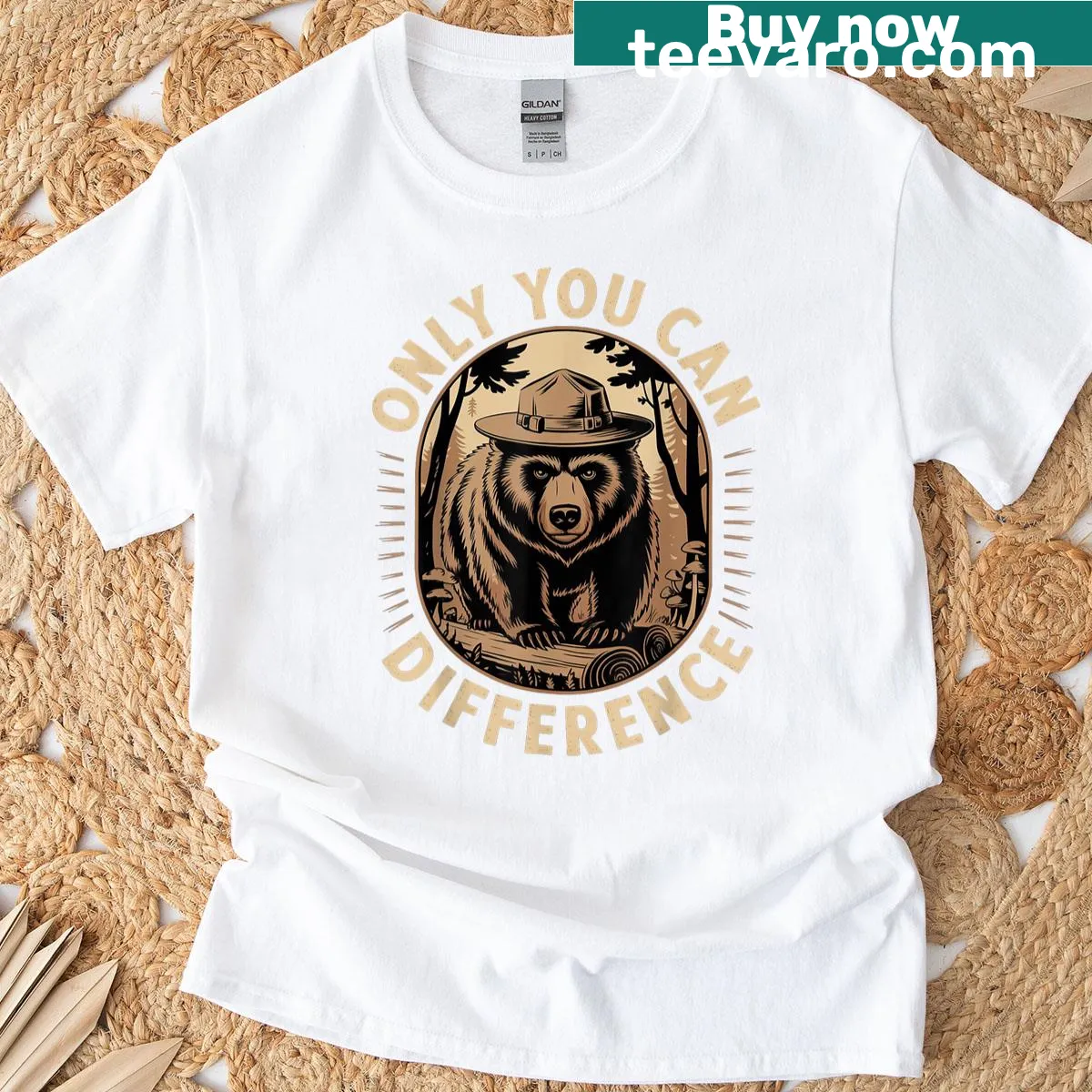 Inspirational typography t-shirt with motivational phrase — on a men's t-shirt