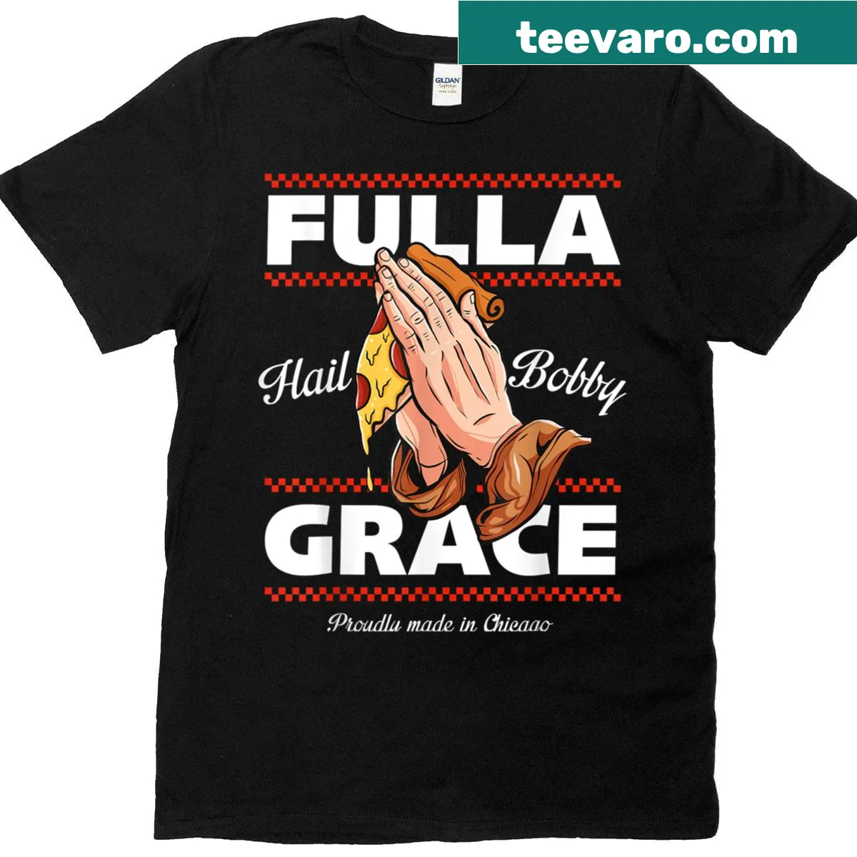 Funny Pope Bobby graphic tee with humorous text — on a men's t-shirt