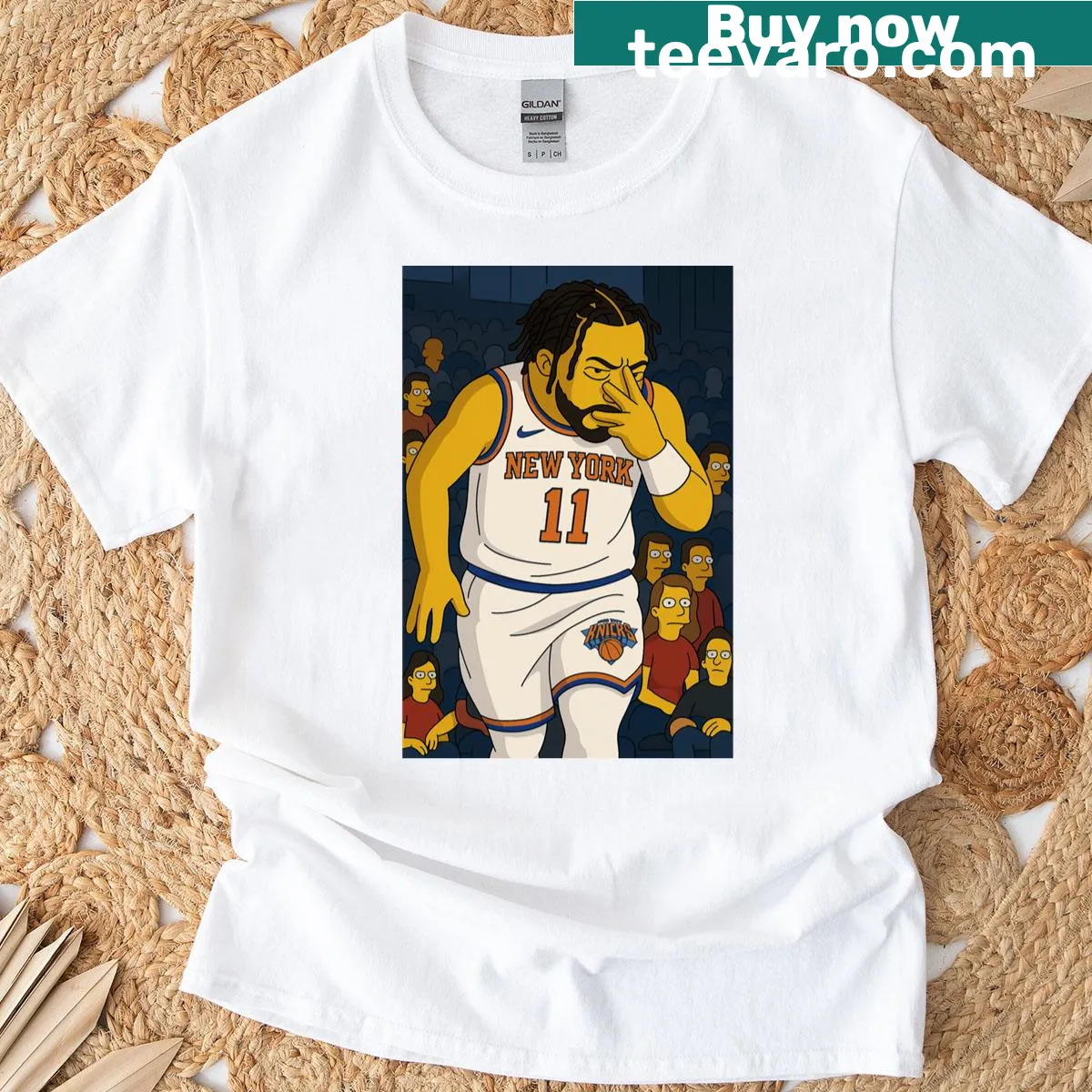 Sideshow Brunson Knicks T-shirt featuring illustrated graphic — on a men's t-shirt