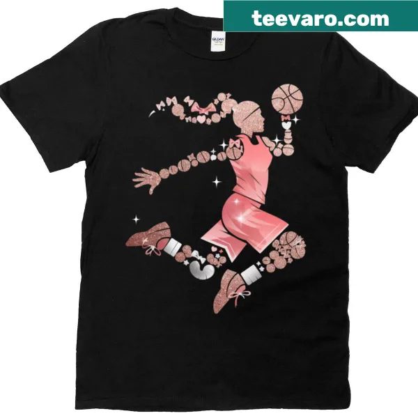 Oversized t-shirt with slam dunk basketball graphic design