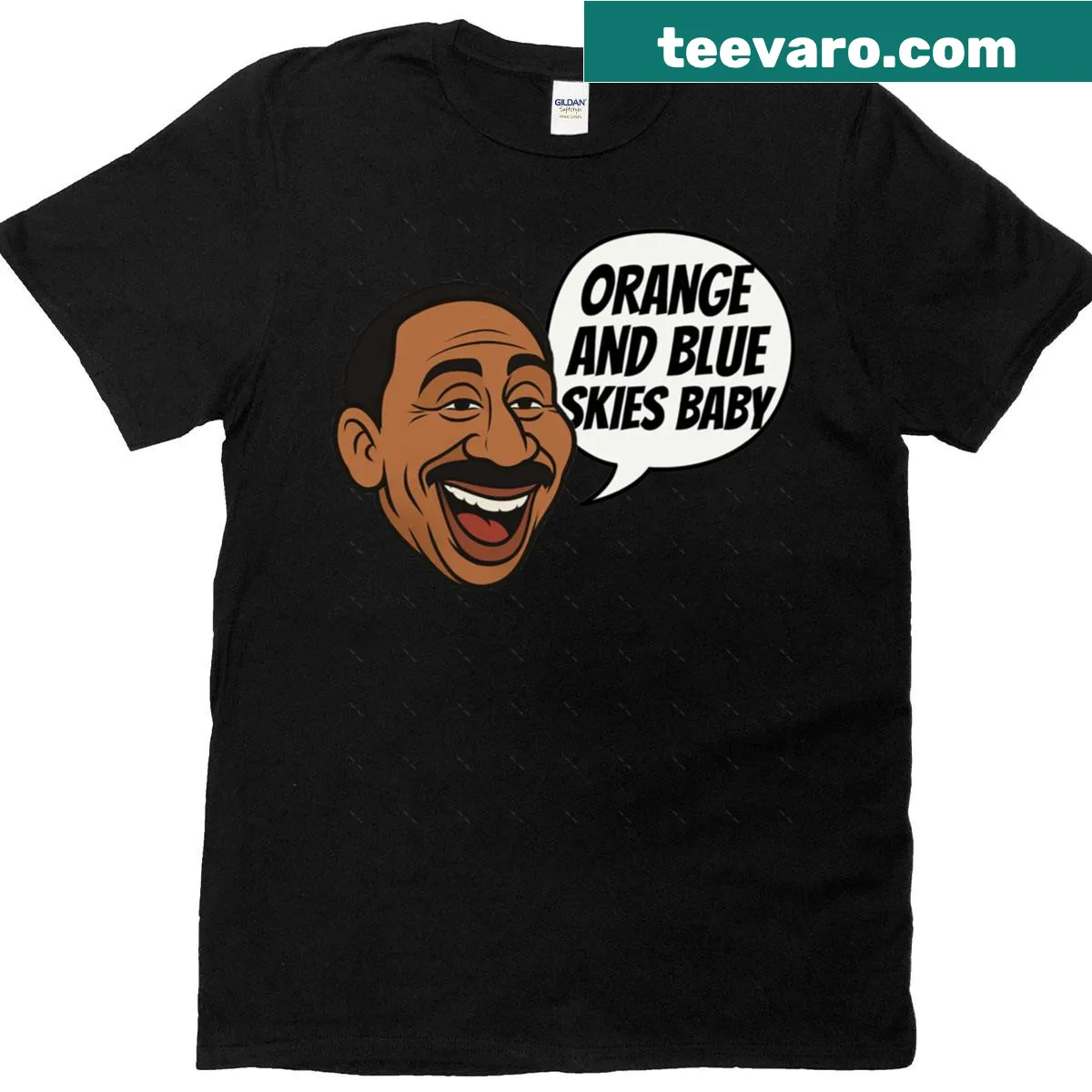 Oversized tee featuring a Stephen A. Smith quote about Knicks — on a men's t-shirt