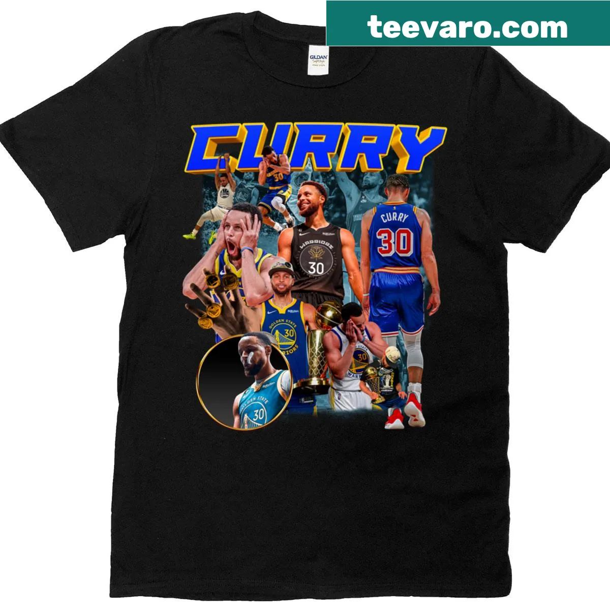 Oversized tee featuring a graphic honoring Stephen Curry — on a men's t-shirt