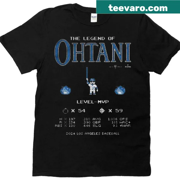 Celebratory Ohtani graphic T-shirt for baseball fans
