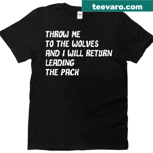 Entrepreneurial shirt with motivational text about leading the pack