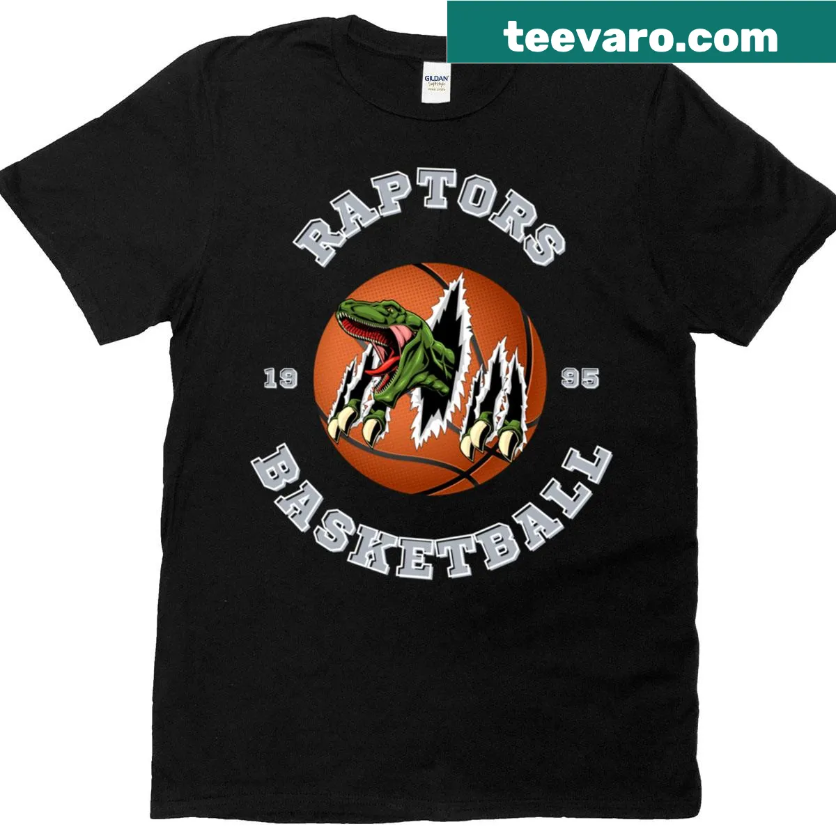 Oversized Toronto Basketball Est 1995 T-shirt with stylish typography — on a men's t-shirt