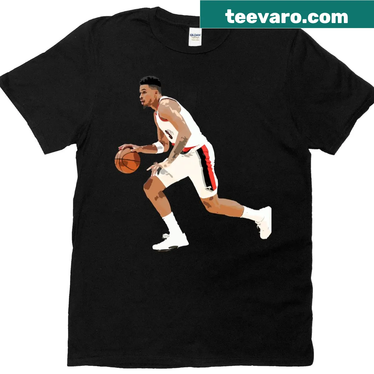 Minimalist T-shirt featuring Toumani Camara's name — on a men's t-shirt