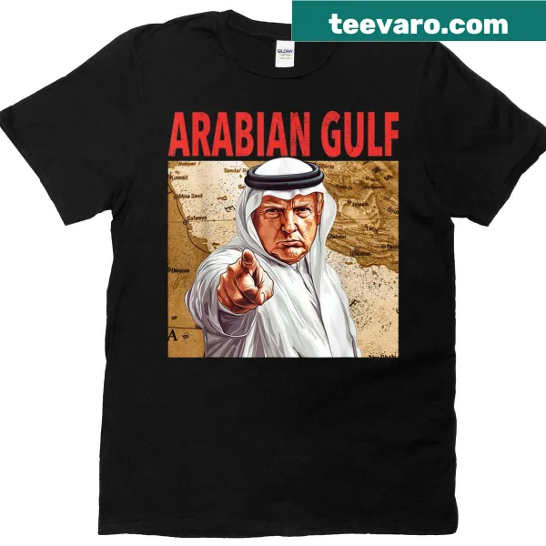 Vintage distressed Trump Arabian Gulf T-shirt with geographical reference