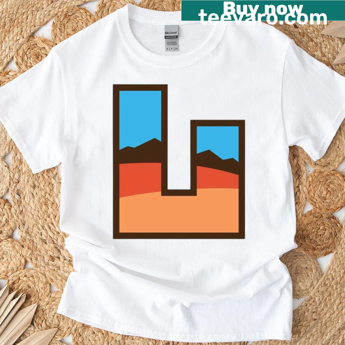 Utah Jazz Redesign T-shirt with a modern team logo — on a men's t-shirt