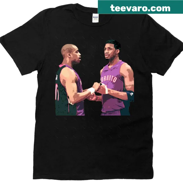 Oversized T-shirt honoring Vince Carter and Tracy McGrady