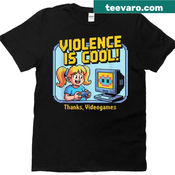 Vintage gamer T-shirt with retro text about video games