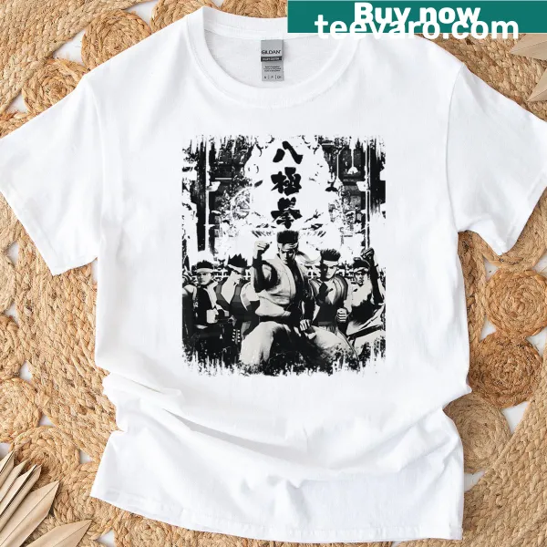Virtua Fighter Akira Yuki T-shirt with dynamic character graphic