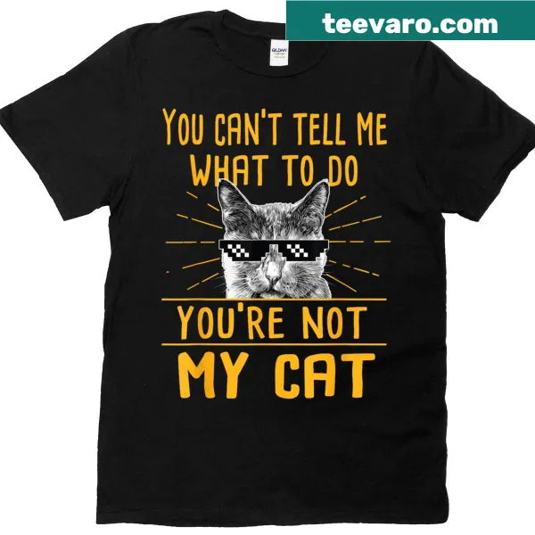 Funny cat lover tee with humorous text