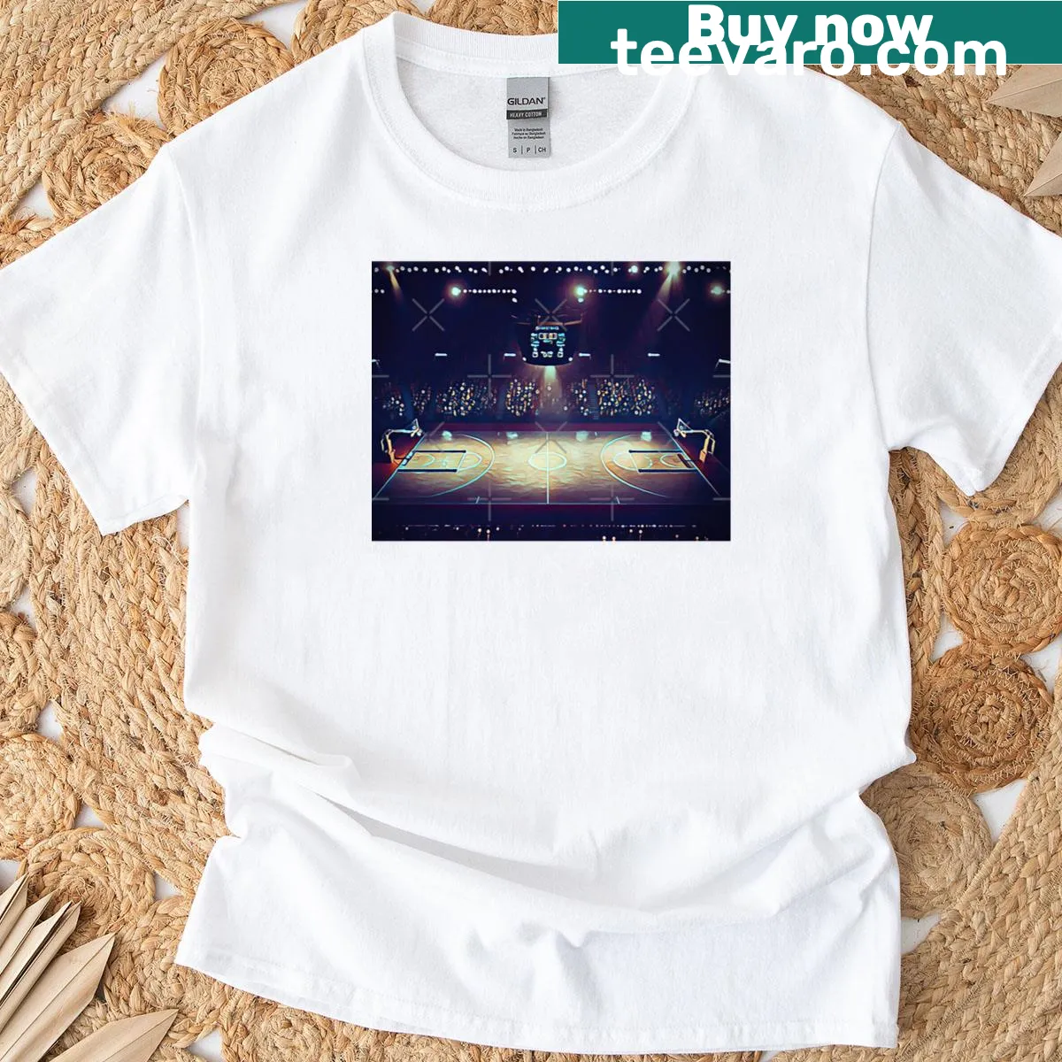 Graphic T-shirt featuring '6 Minutes On The Clock' basketball theme. — on a men's t-shirt