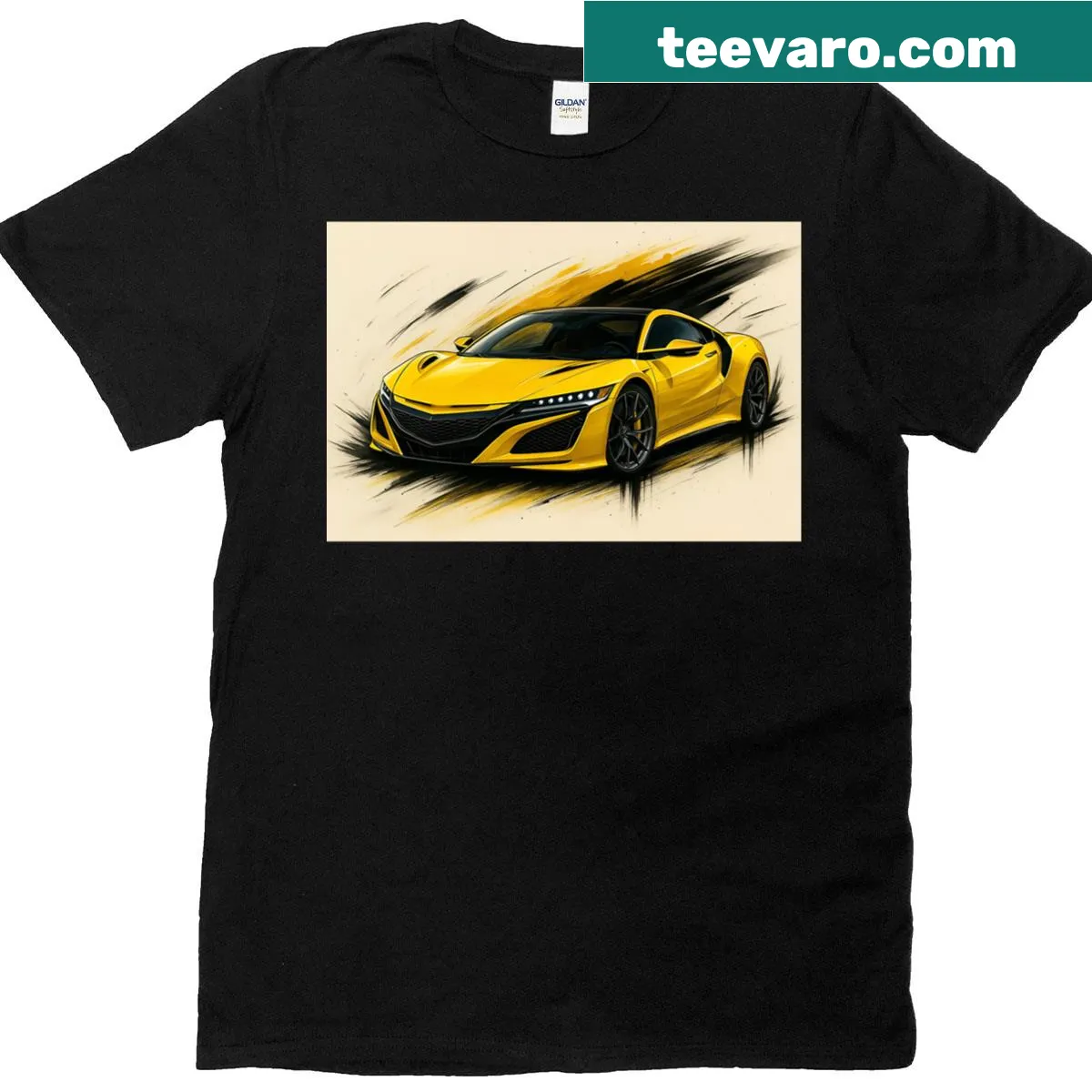 Acura NSX fan art T-shirt — on a men's t-shirt