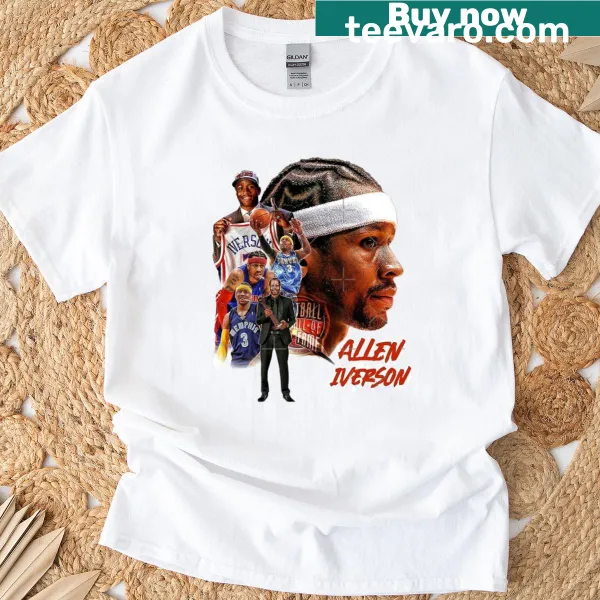 Oversized t-shirt featuring Allen Iverson's name