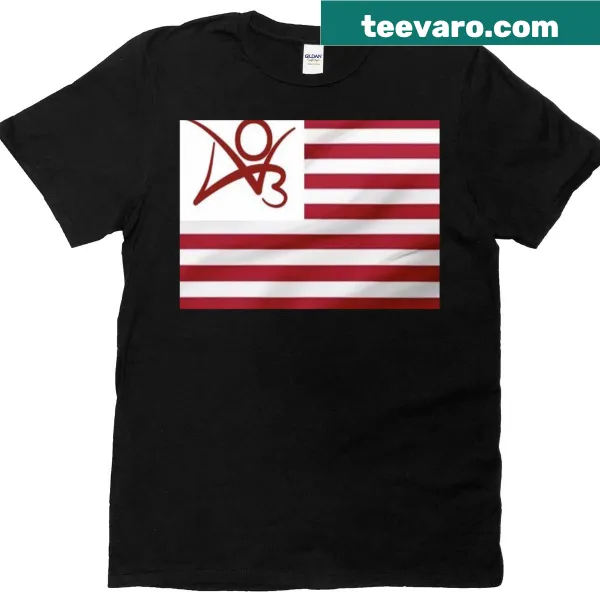 Ao3 Flag T-shirt with minimalist logo design