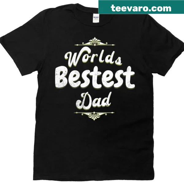 Oversized Bestest Dad t-shirt featuring a heartwarming graphic