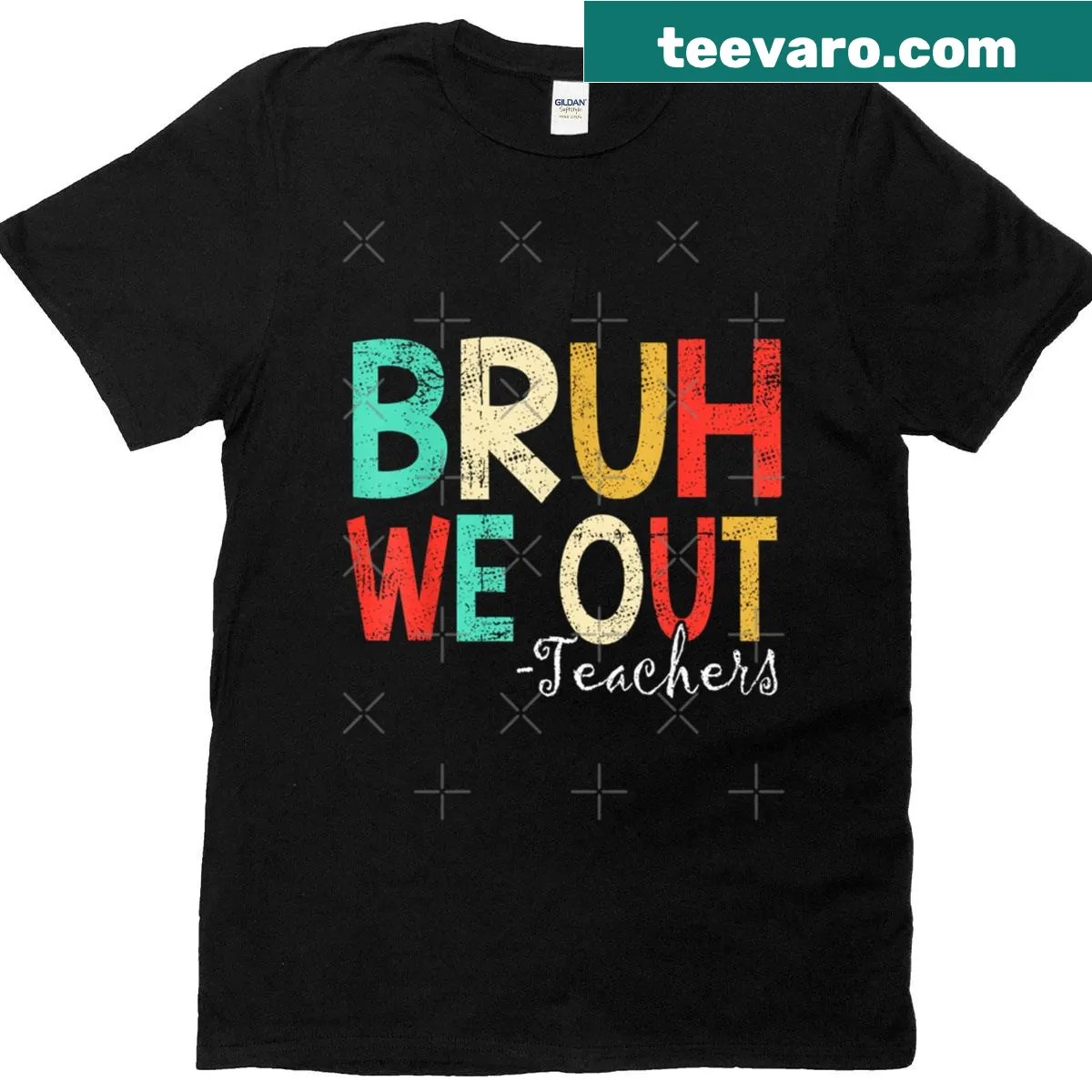 Vintage last day of school teacher t-shirt with fun phrase — on a men's t-shirt