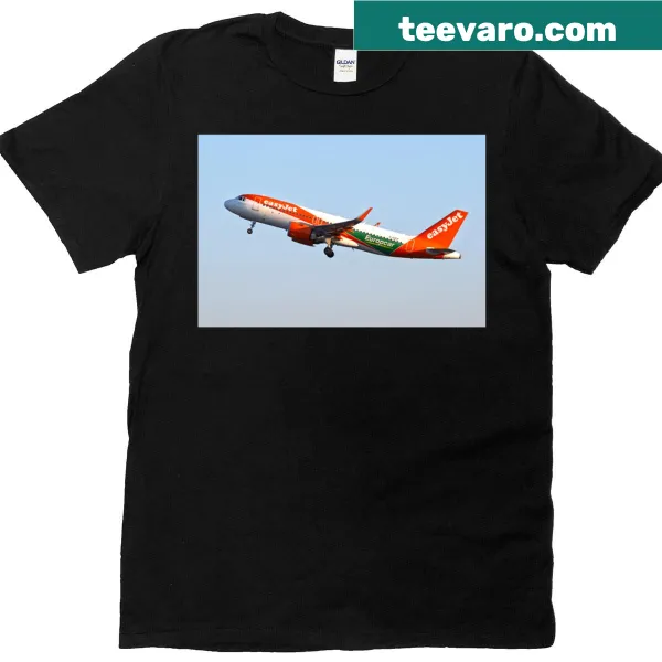 Airbus A320 T-shirt featuring Easyjet Europcar livery