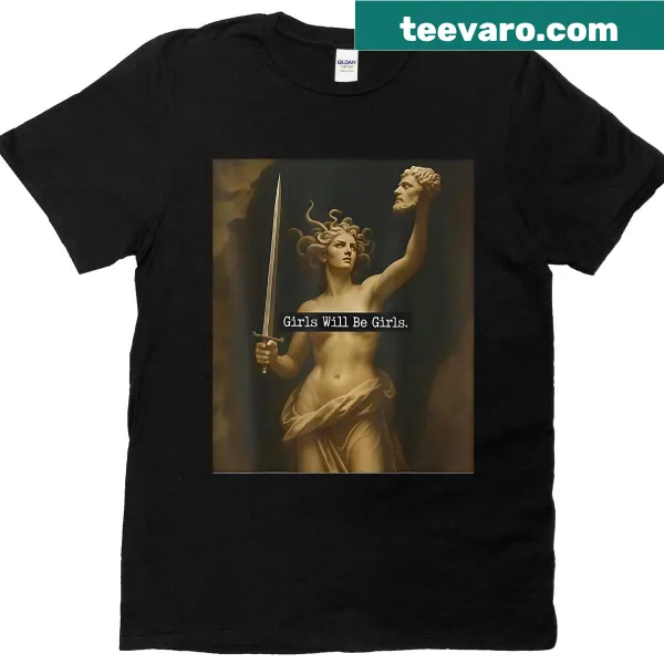 Medusa graphic t-shirt emphasizing women's empowerment