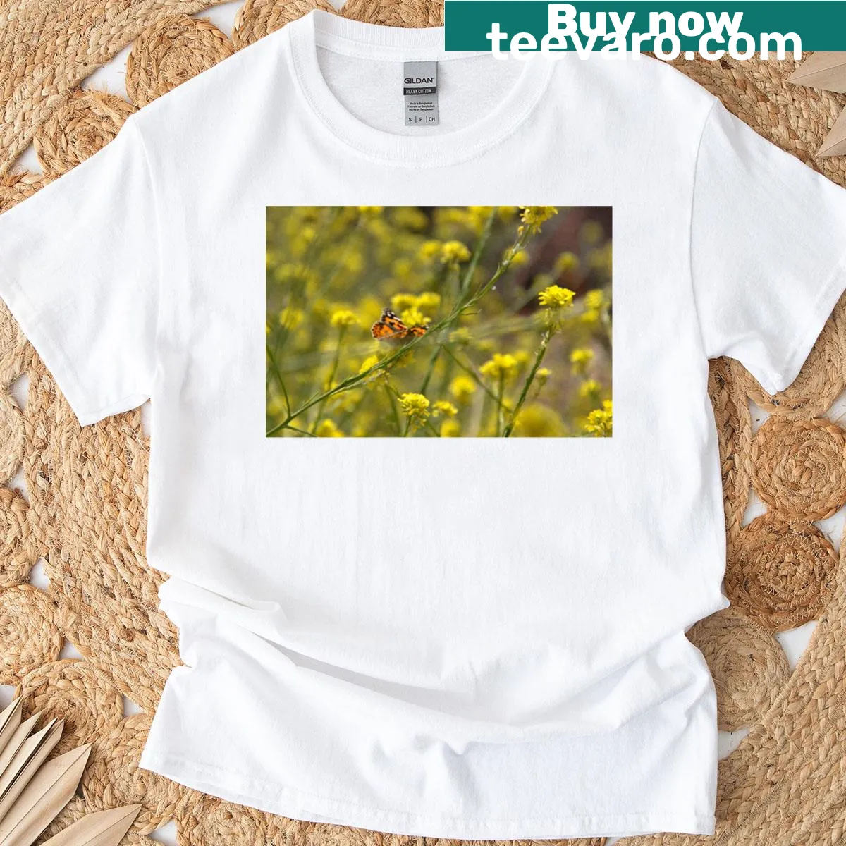 Illustrated t-shirt featuring the Painted Lady Victorian house — on a men's t-shirt