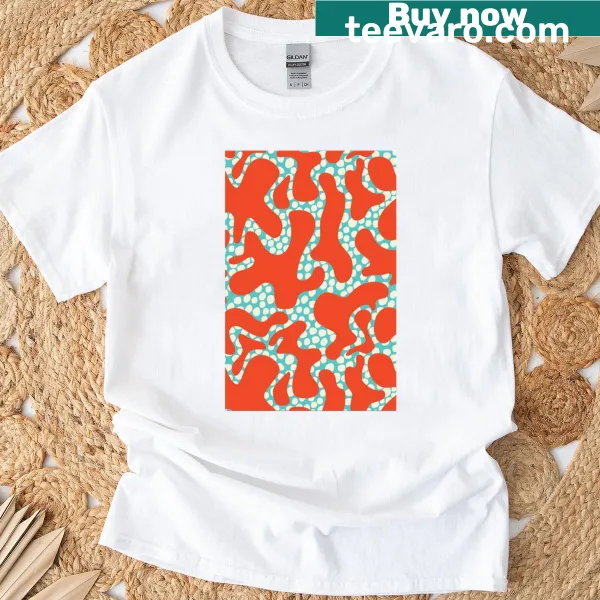Playful abstract typography on a t-shirt