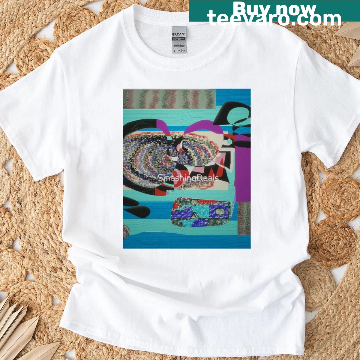 Abstract design t-shirt celebrating individuality — on a men's t-shirt