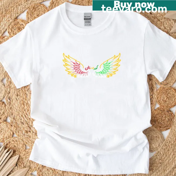 T-shirt featuring the Wings of Freedom design in tricolor