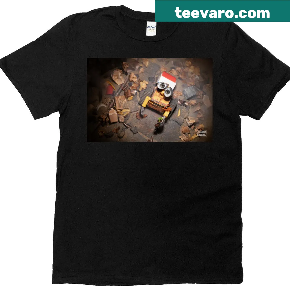 Minimalist oversized T-shirt with 'Look Up' text design. — on a men's t-shirt