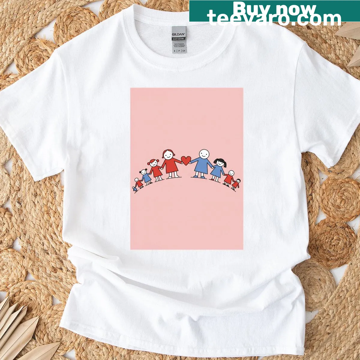 Hand-lettered doodle art T-shirt with love theme — on a men's t-shirt