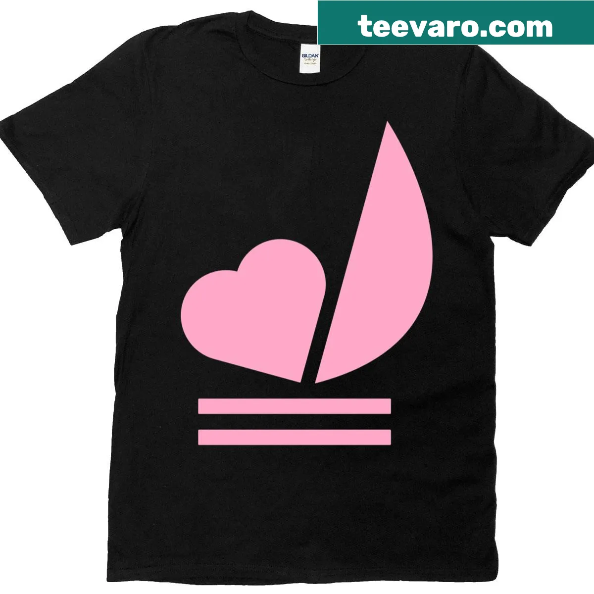 Oversized t-shirt with a sailing-themed illustration — on a men's t-shirt