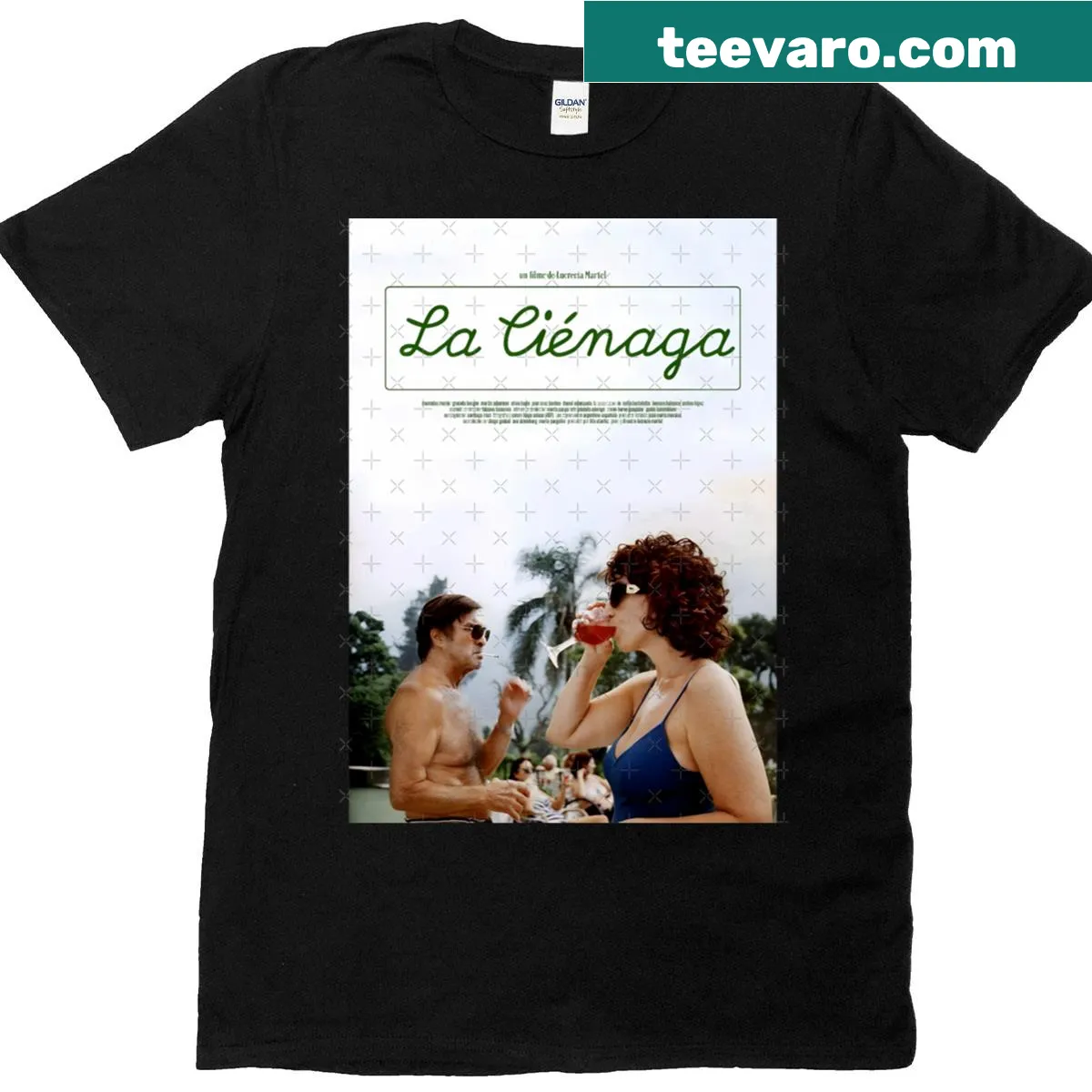 Oversized t-shirt inspired by Lucrecia Martel's La Cinaga — on a men's t-shirt