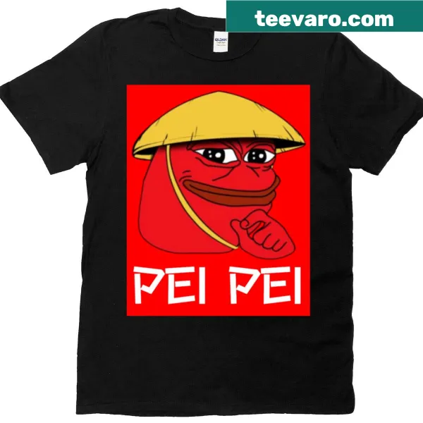 Peipei cryptocurrency graphic on a t-shirt