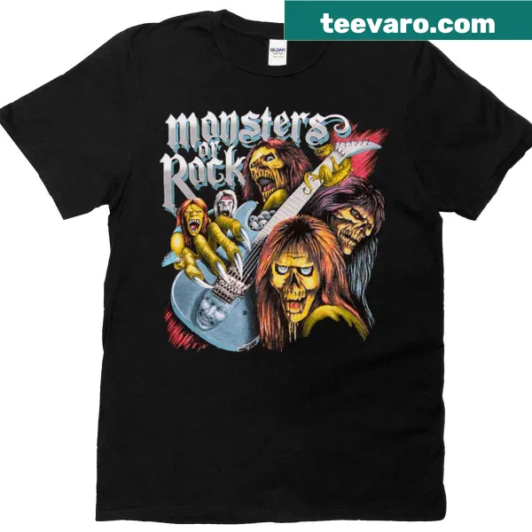 Playful Monsters Or Rock graphic on T-shirt