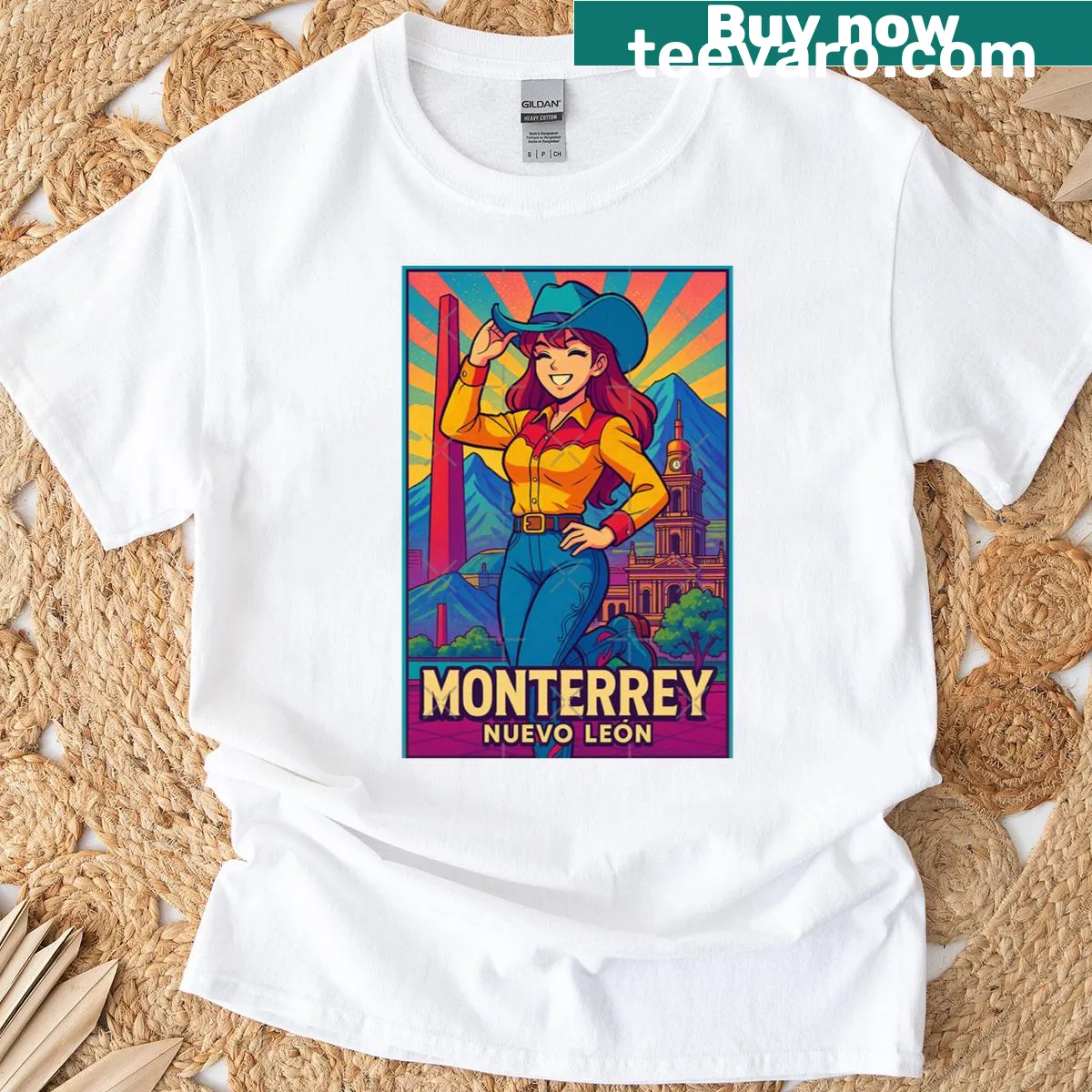 Humorous T-shirt with playful breakfast-themed text for dads. — on a men's t-shirt
