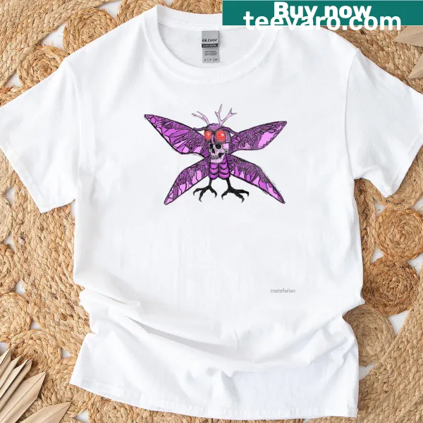 Mothman t-shirt featuring a bold illustration of the cryptid