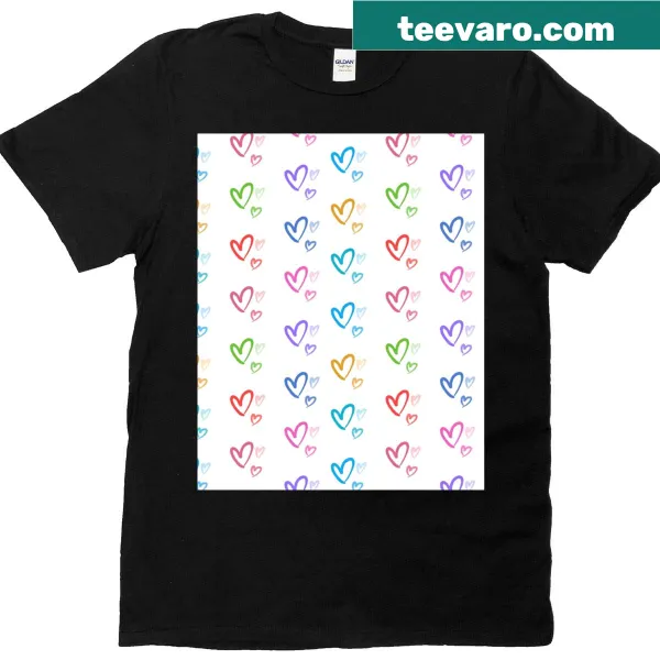 Typography design expressing love on a t-shirt