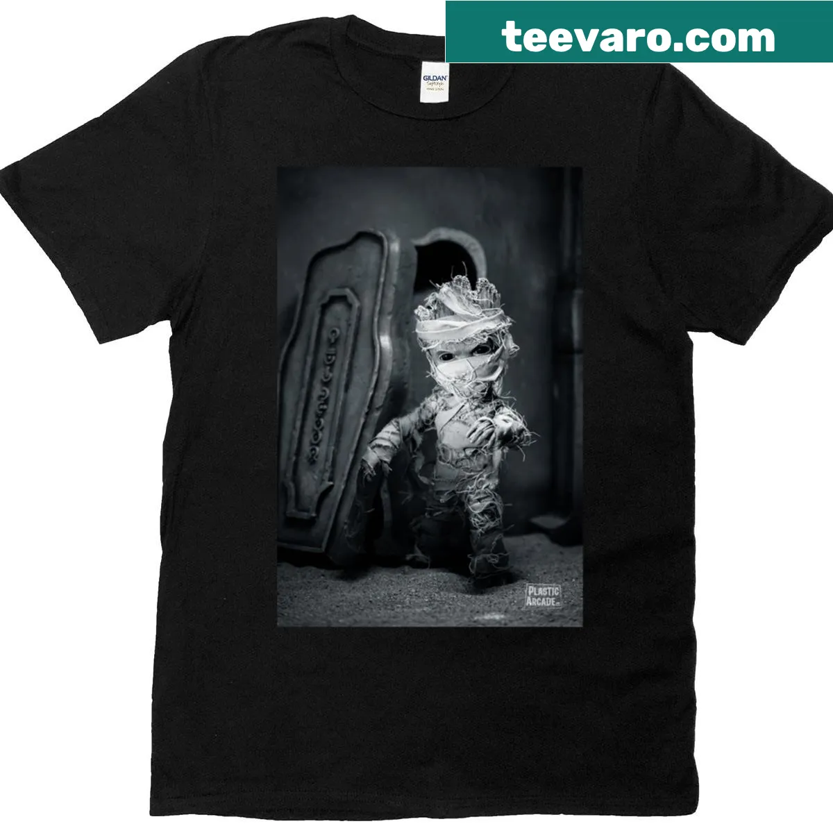 Charming Mummy T-shirt featuring playful typography — on a men's t-shirt