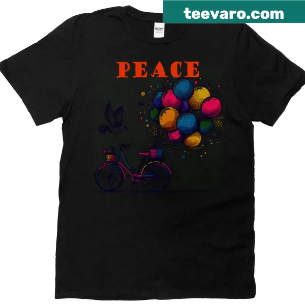 Oversized T-shirt with a peace message