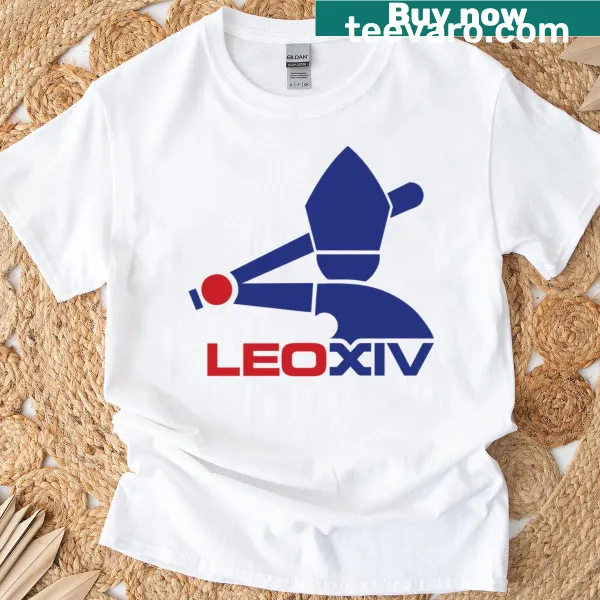 Illustrative T-shirt featuring Pope Leo XIV graphic
