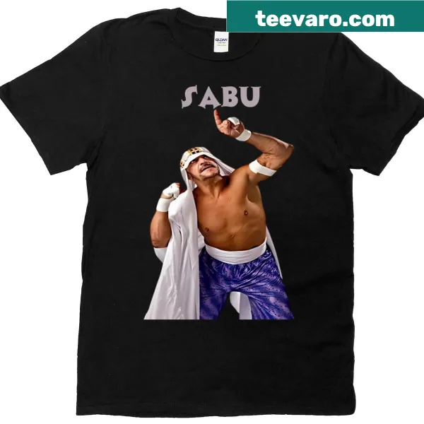 Sabu T-shirt featuring iconic graphics of the character.
