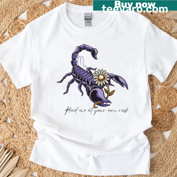 Scorpio zodiac t-shirt featuring an intense graphic design