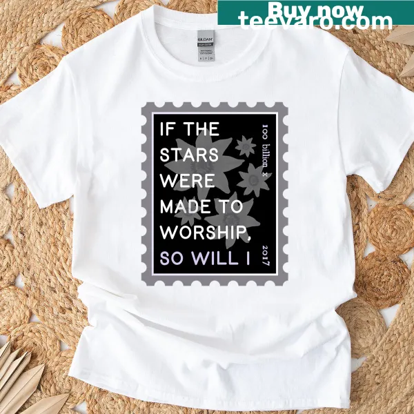 Inspirational typography graphic on a faith-themed t-shirt