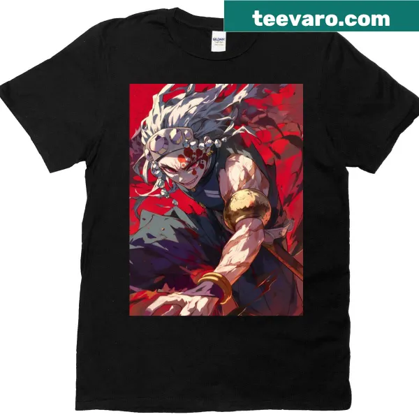 Oversized T-shirt featuring Sound Hashira graphics from anime