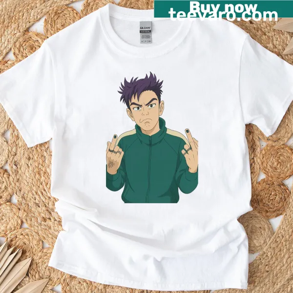 T-shirt featuring Thanos and Squid Game design