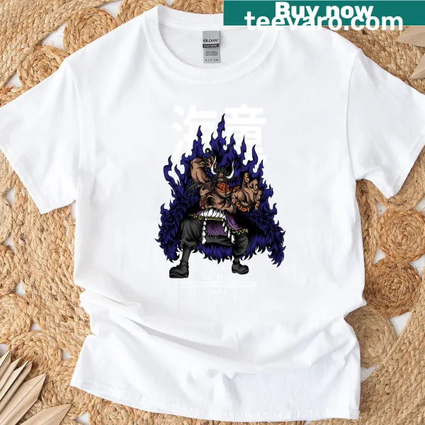Illustration of a mysterious beast on a bold T-shirt