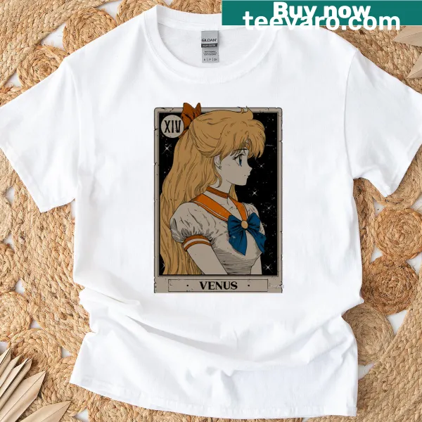Venus Tarot Card T-shirt with magical tarot illustration