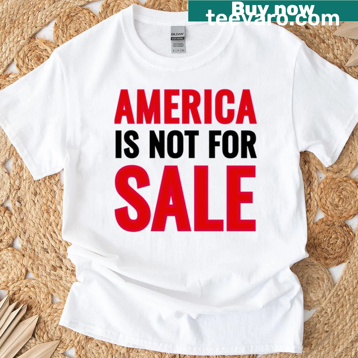 Protest-themed anti-Trump T-shirt with strong messaging — on a men's t-shirt