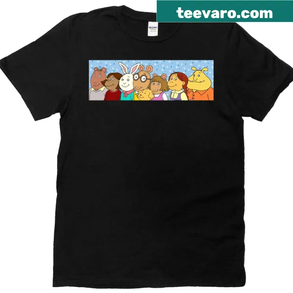 T-shirt featuring the beloved character Arthur in a playful design.