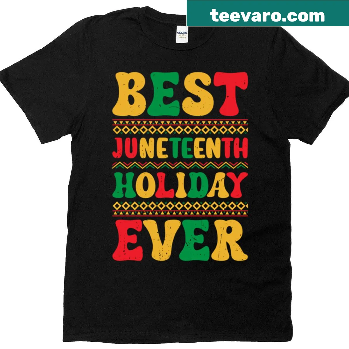 Juneteenth celebration themed T-shirt — on a men's t-shirt